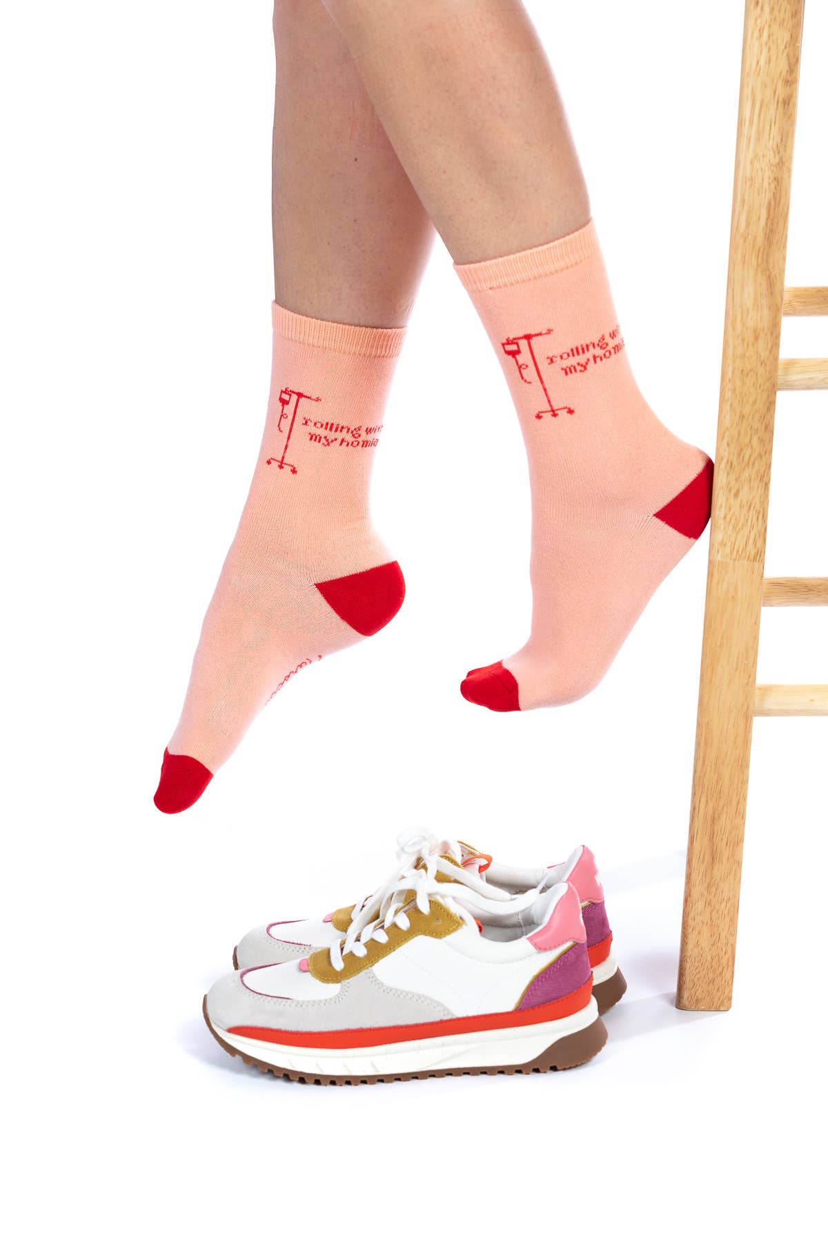 Nurseology Socks "Rolling With My Homie" Unisex Nurse