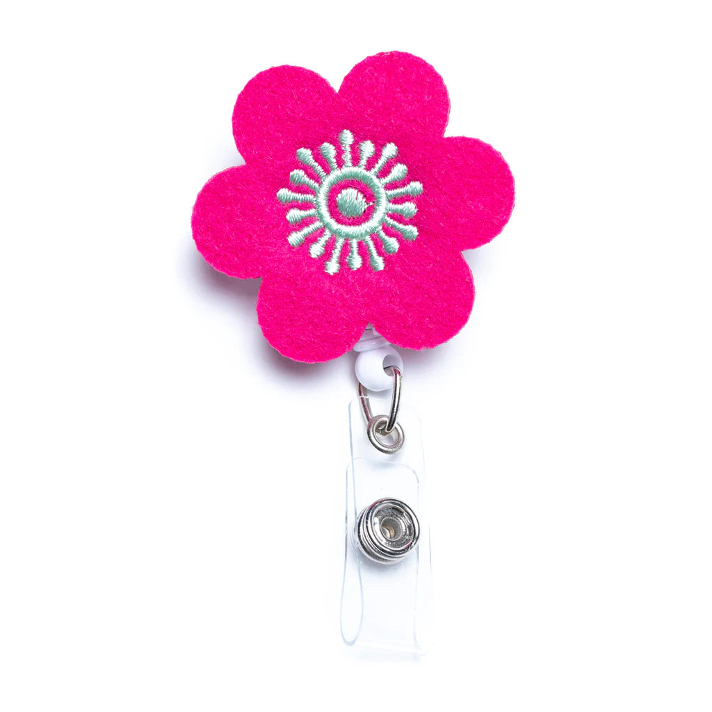 Nurseology Badge Holder Flower