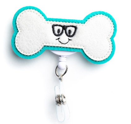 Nurseology Badge Holder Bone