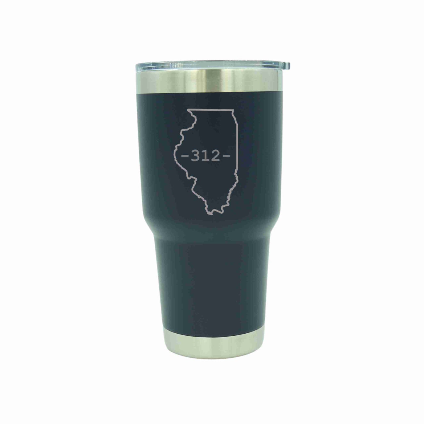 +Driftless Studios - 30 Oz. Custom State and Area Code Engraved Coffee Mug