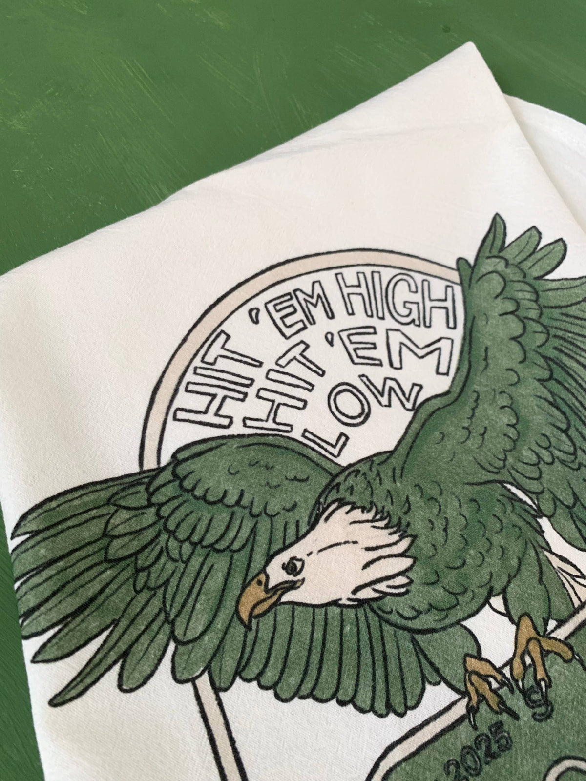 +Meadowbrook Lane - Philly Hit em High Eagle Fan Flour Sack Towel