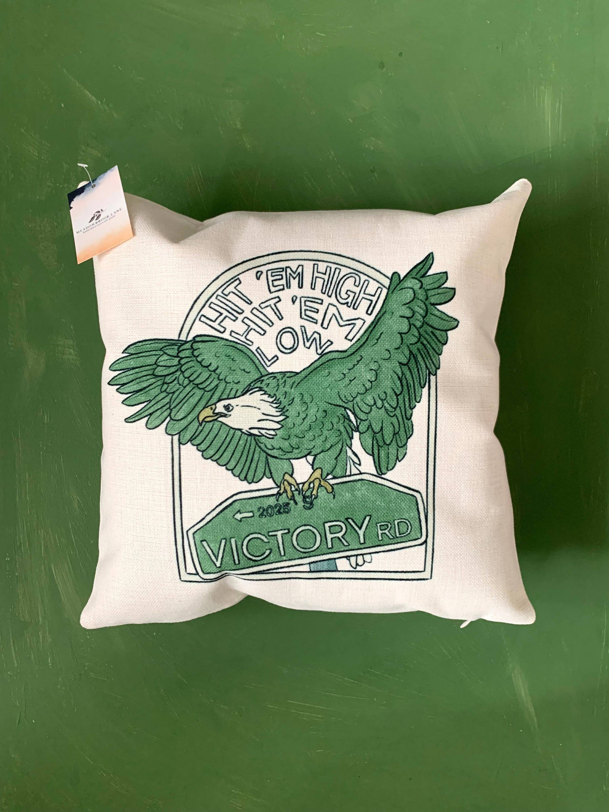 +Meadowbrook Lane - Philly Hit em High Eagle Pillow Case
