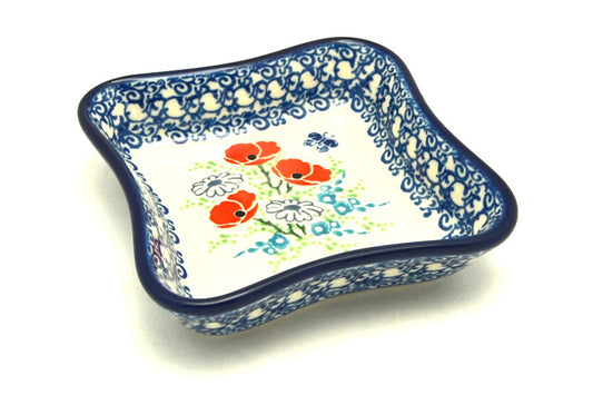 *CA Polish Pottery Shallow Fluted Bowl -630-2901X