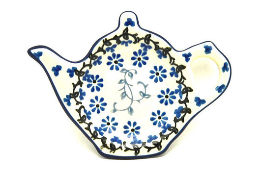 *CA Polish Pottery Tea Bag Holder  766-2158