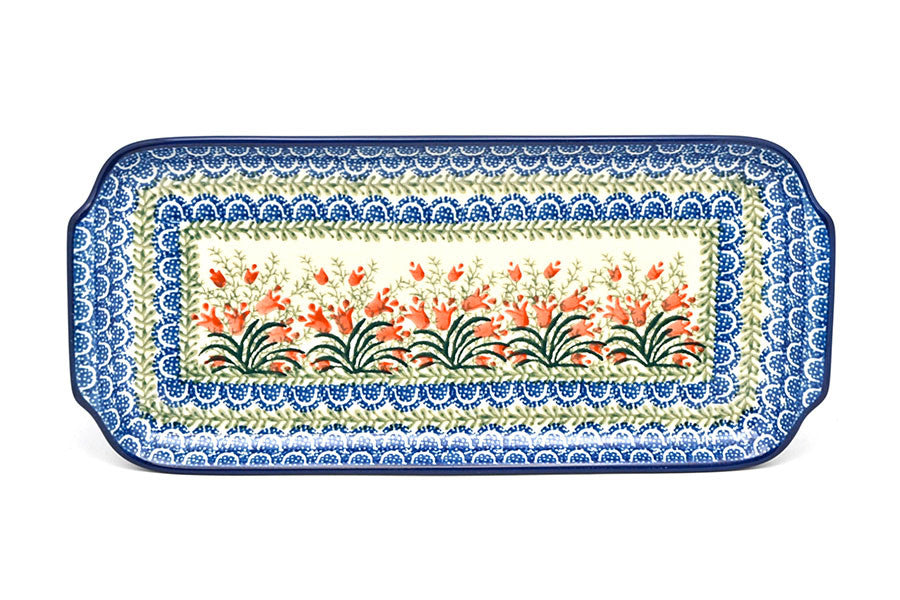 *CA Polish Pottery Rectangle Tray-410-1437