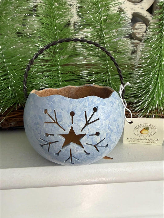Meadowbrooke Gourds Snowflake Basket-WSF-B