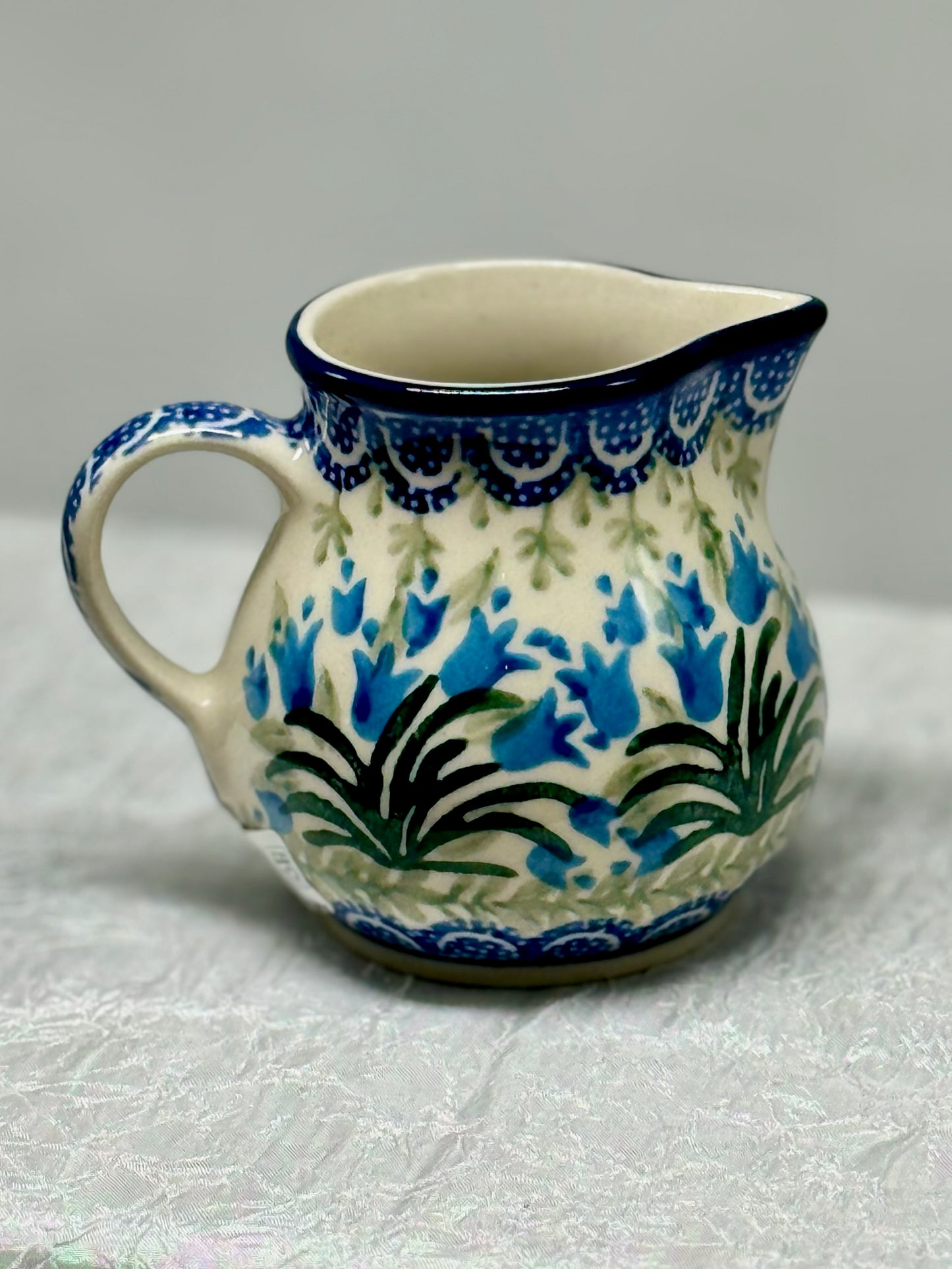 Polish Pottery - Cream & Sugar Set - Blue Bells
