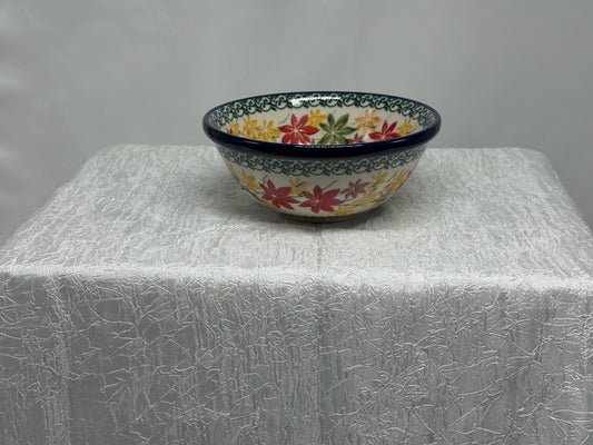 Polish Pottery Bowl - Ice Cream/Dessert - Maple Harvest