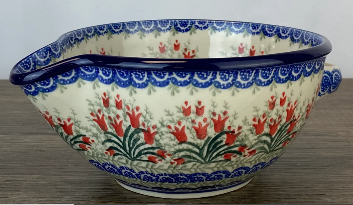 *CA Polish Pottery Batter Bowl 240-1437