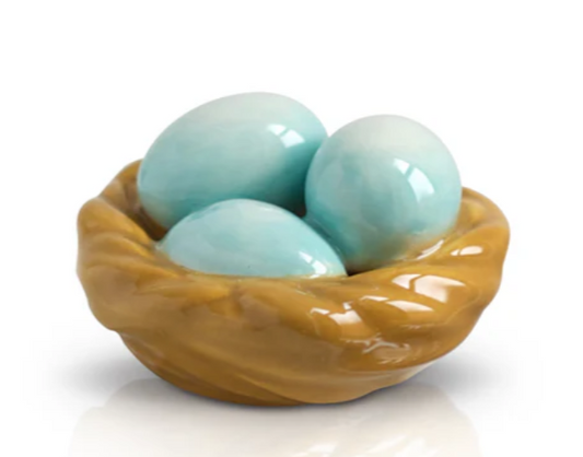 Nora Fleming Mini Robin's Egg Blue (eggs in nest)
