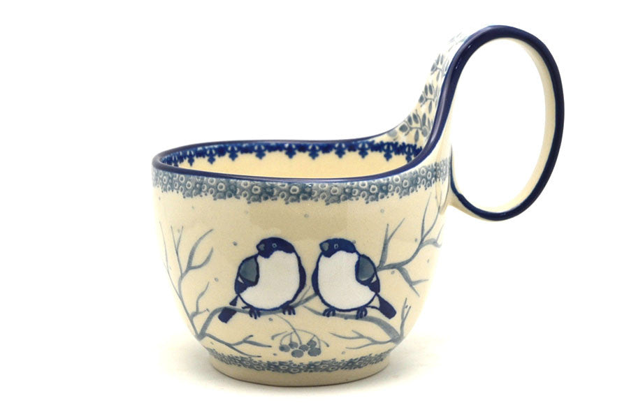 *CA Polish Pottery Bowl With Loop Handle- 845-U4830