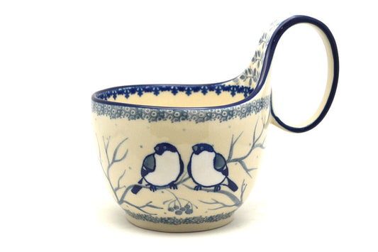 *CA Polish Pottery Bowl With Loop Handle- 845-U4830