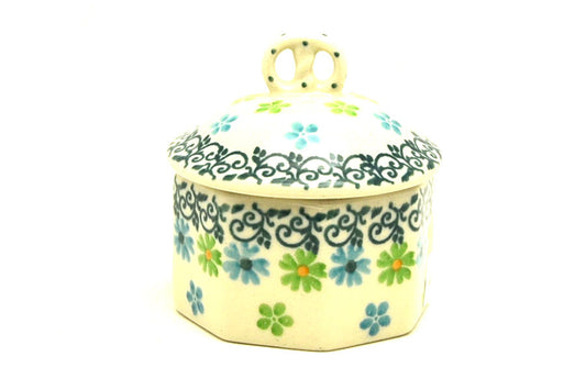 *CA Polish Pottery Trinket Box-110-2362X