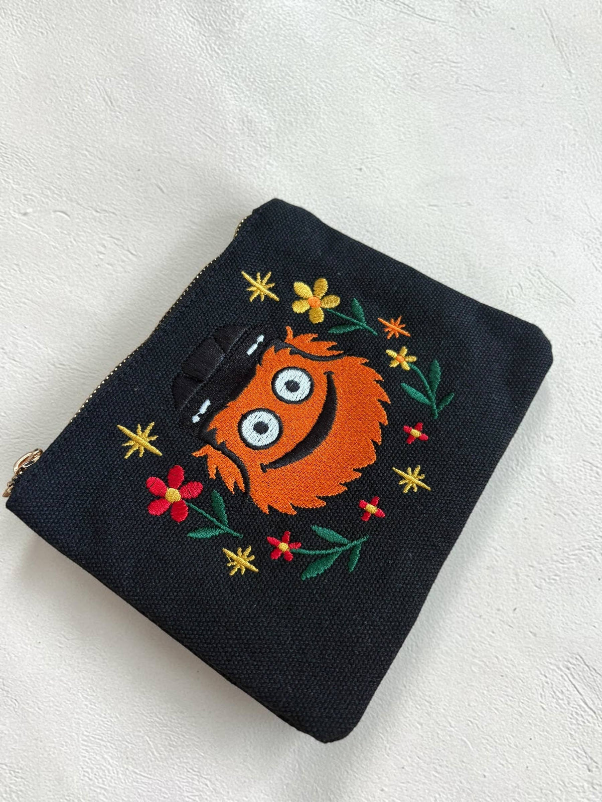 +GeoMetricGem - Hockey Mascot Embroidered Pouch Wallet Philadelphia Philly
