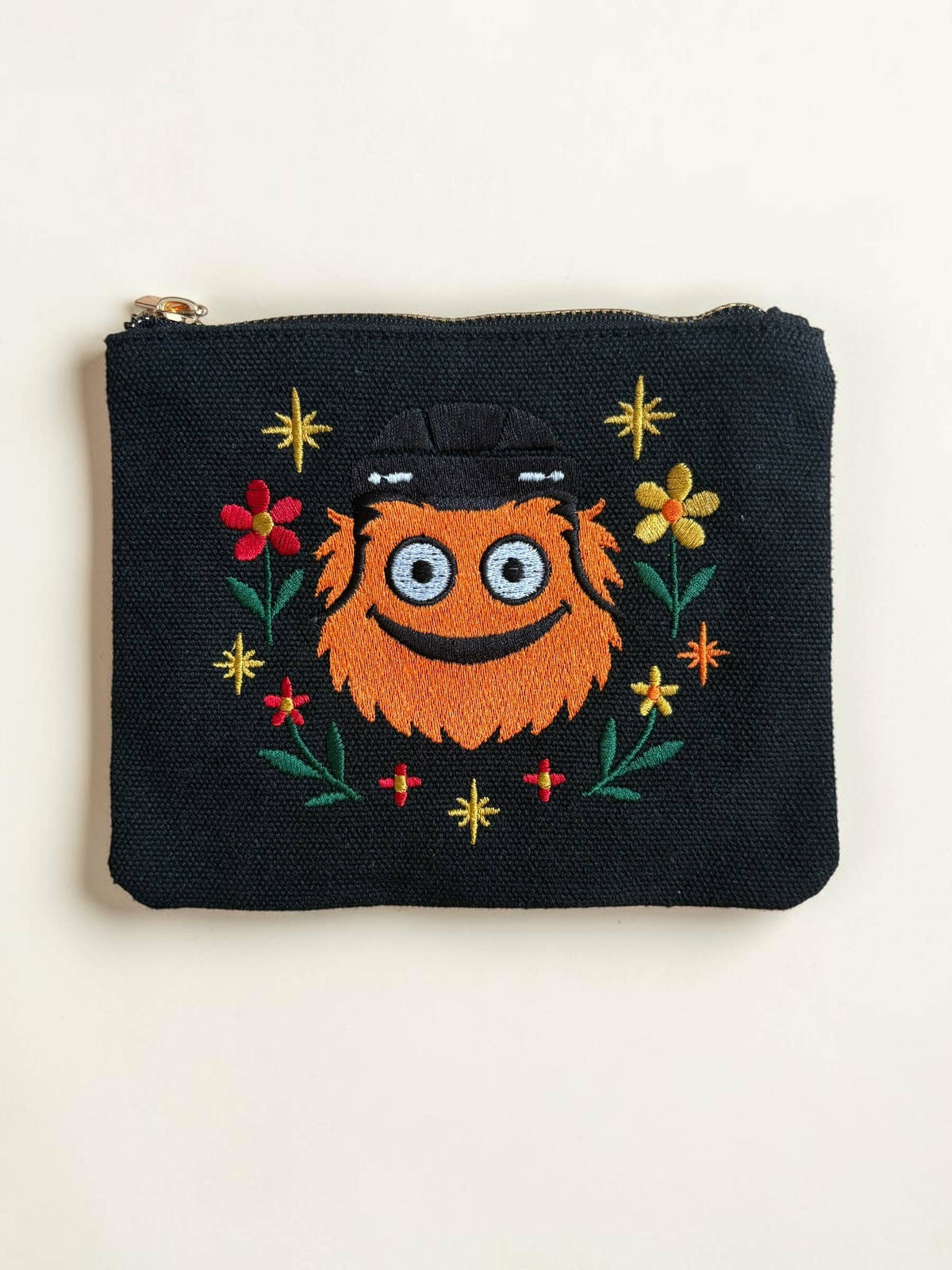 +GeoMetricGem - Hockey Mascot Embroidered Pouch Wallet Philadelphia Philly