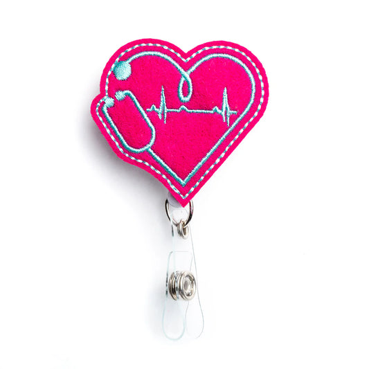 Nurseology Badge Holder Heart