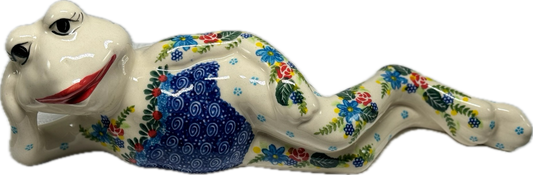 Polish Pottery Long Frog