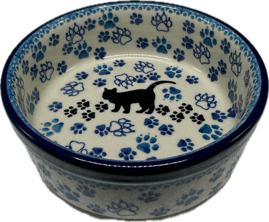 Polish Pottery - 10 oz. Pet Dish - Boo Boo Kitty