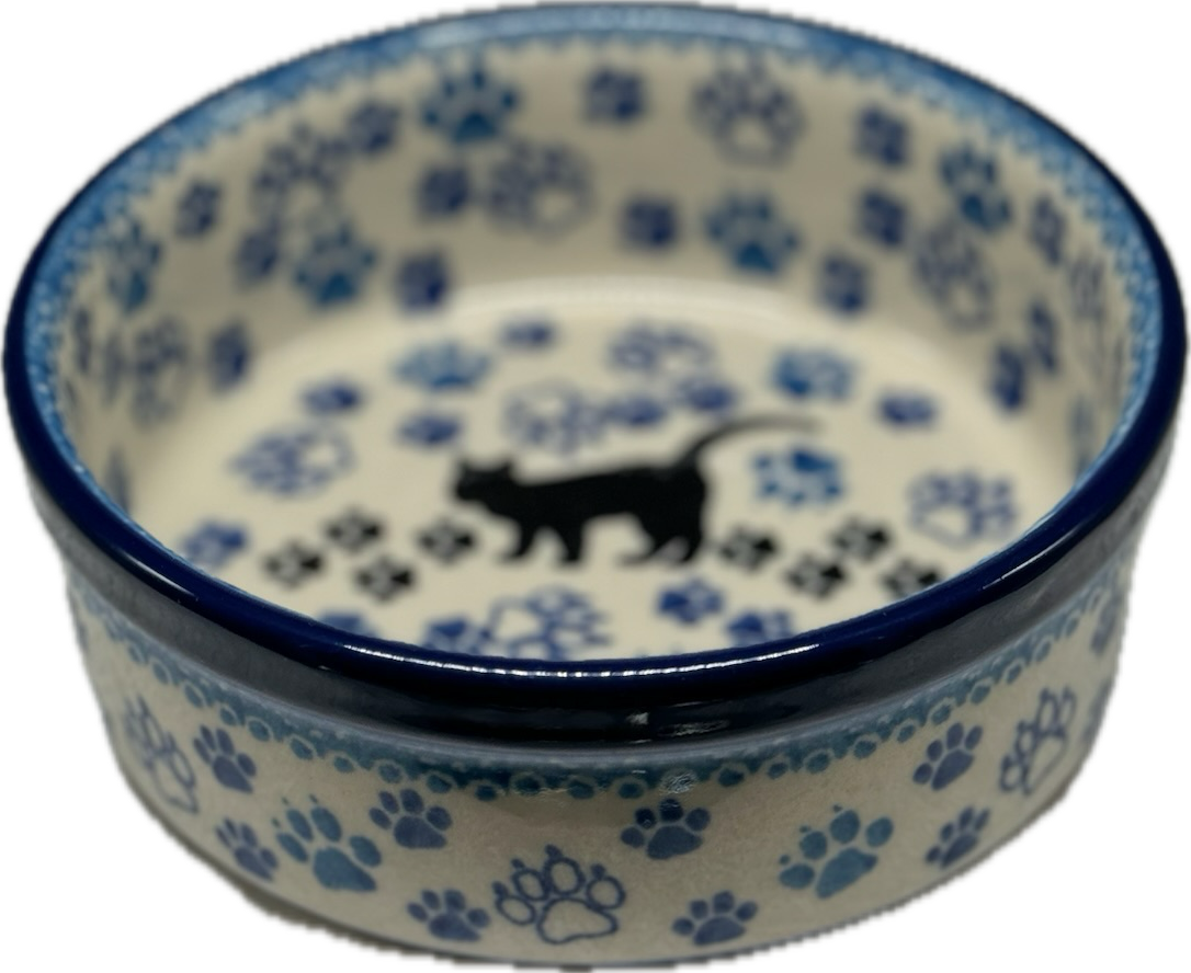 Polish Pottery - 10 oz. Pet Dish - Boo Boo Kitty