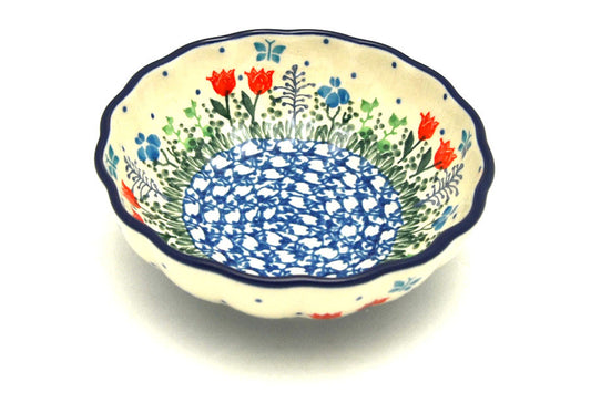 *CA Polish Pottery Scalloped Bowl 023-2903
