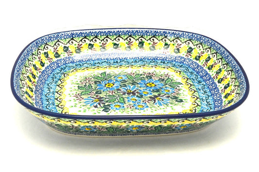 *CA Polish Pottery shallow baker - 158-U4613