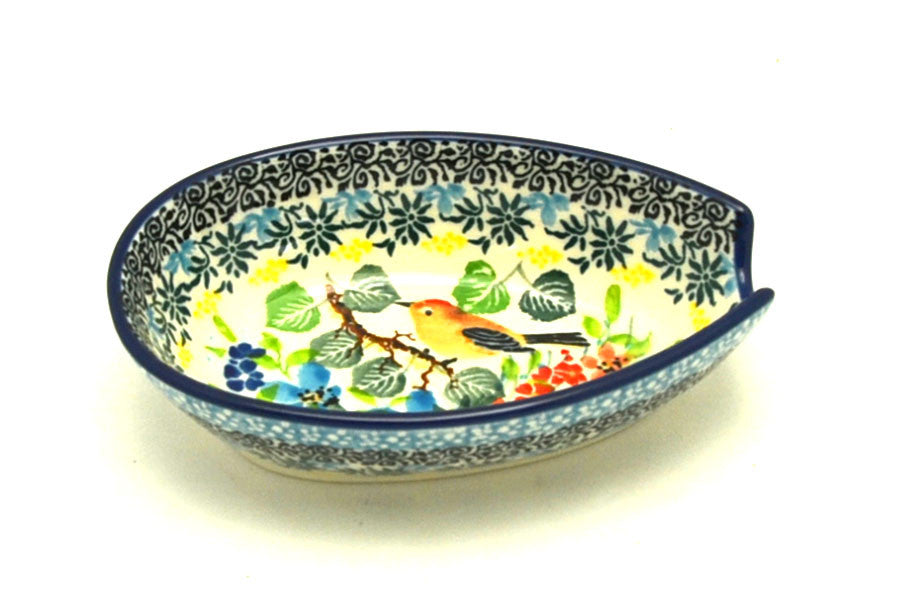 *CA Polish Pottery Spoon Rest 381-U5098