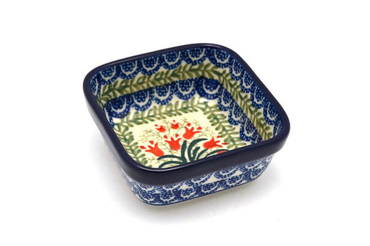 *CA Polish Pottery Square Ramekin-428-1437