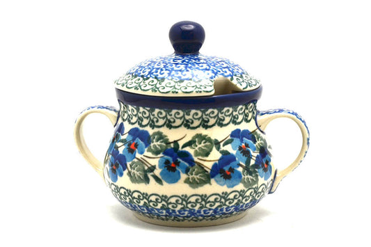 *CA Polish Pottery Sugar Bowl - 035-2273