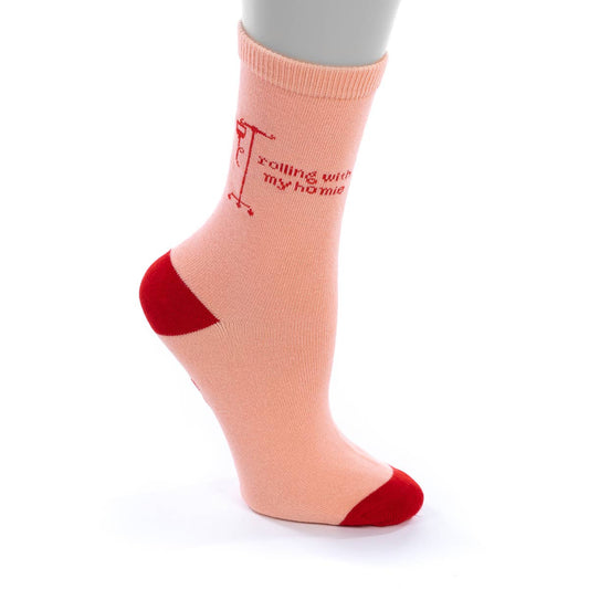 Nurseology Socks "Rolling With My Homie" Unisex Nurse