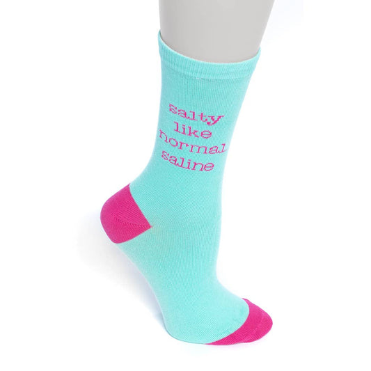 Nurseology Socks "Salty Like Normal Saline" Unisex Nurse