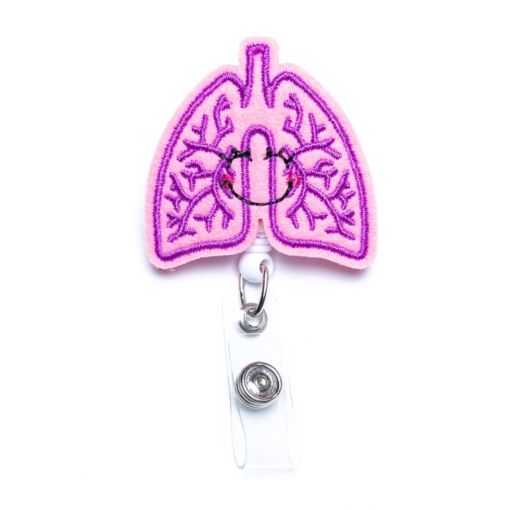 Nurseology Badge Holder Lungs