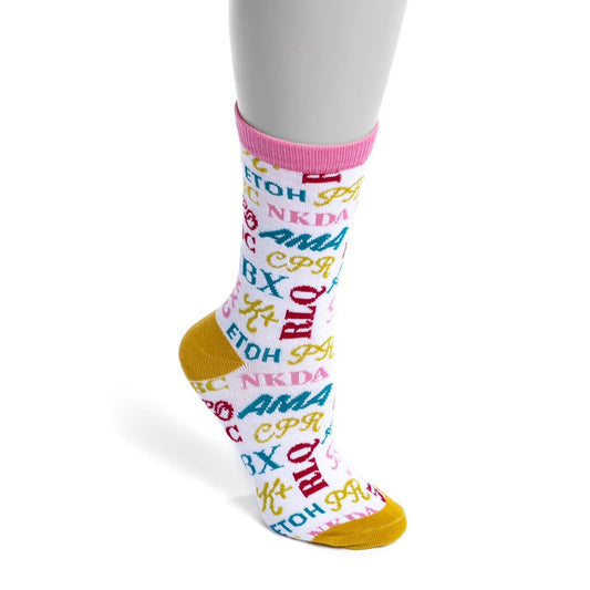 Nurseology Socks Medical Abbreviations