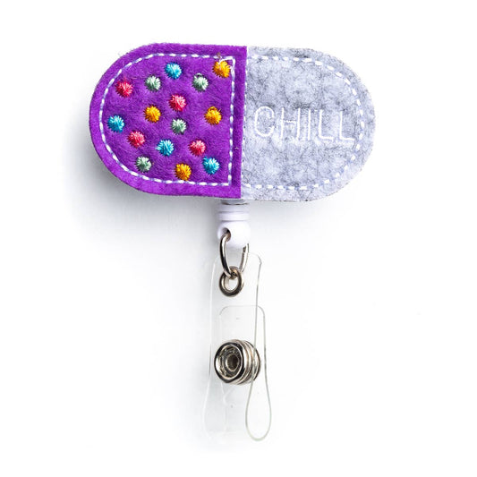 Nurseology - Chill Pill | Nurse Badge Reel Holder