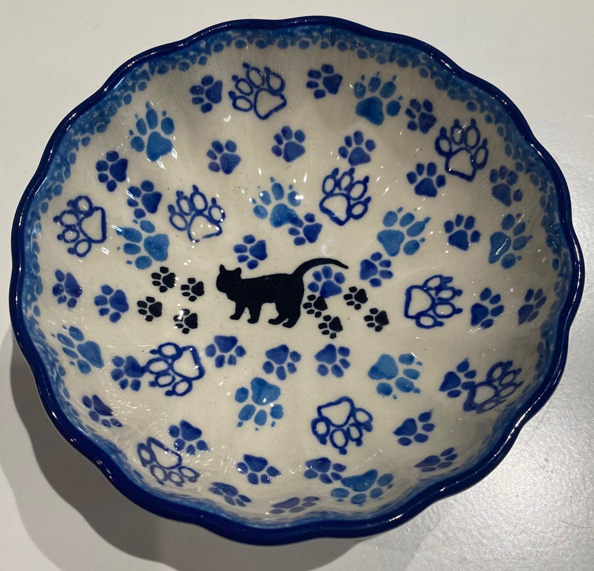 *CA Polish Pottery Bowl - Shallow Scalloped - Small 023-1771X
