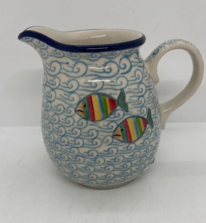 *CA Polish Pottery Pitcher ~ (1/2 qt) ~ 2540X - T4